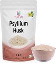 Psyllium Husk Whole 2 lb (32Oz), Utilizzare in Smoothies, Cucinare e Cuocere, Unflavored, Fine Ground, 100% Naturale, Non OGM, da Yogi's Gift®