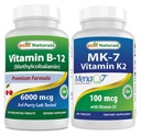 Vitamina B12 6000 mcg & Vitamina K2 (MK7) con D3