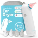 Asciugatrice + Caso | USA | 1 anno di garanzia | Asciugatura dell'acqua dell'orecchio ricaricabile con la terapia della luce rossa Fornisce l'aria calda gentle all'orecchio per combattere Annoying Swimmers Ear Infections as a Ear Fluid Remover