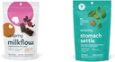UpSpring Milkflow SoftChews, Integratore di allattamento al seno con Fenugreek & Beato Thistle + UpSpring Stomach Gocce di ortica per Rilievo di Nausea Occasionale / Stomach con Ginger, Lemon, Spearmint e B6.