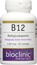 Bioclinico Naturale B12 Vitamine di metilcobalamina, 60 Conte