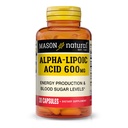MASON acido lipoico alfa naturale 600mg per porzione, integratore ALA senza glutine, 30 capsule