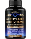 Methylated Multivitamin - B2, B6, 5-MTHF & B12 | Antiossidanti C & E | Vitamin D3 & K2 - per uomini e donne - 9-in-1 MTHFR Integratore con TMG - Energy, Brain & Mood - Vegan - Made in Italy - 120 Capsule