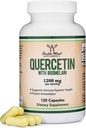 Quercetina con Bromelain - 120 conte (1.200mg Serve) capsule di salute immunitarie - Supporta funzioni immunitarie sane in uomini e donne (Vegan Safe, Terze Parti Testate, Gluten Free) da Double Wood