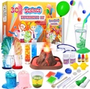 UNGLINGA 30+ Experiments Science Kits for Kids, S.T.E.M Educational Project AttivitÃ Giocattoli Regali per Ragazzi Ragazze, Set di Chimica, Palla rimbalzante, Eruzione del vulcano
