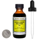 Iodio di Lugol / 2% Soluzione / 2 Oz in una bottiglia di vetro di ambra / Dropper gratuito