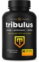 NutraChamps Tribulus Terrestris per gli uomini, 2000mg Supplemento Booster per l'energia, Vitality, Stamina & Performance, Saponine ad alta resistenza, 90 Vegan Capsule