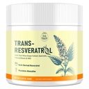 Trans-Resveratrolo Polvere supplemento con estratto di vino rosso, Quercetin, Pterostilbene & NAD, 4.23 OZ, alimentazione di 30 giorni
