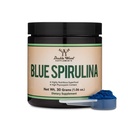 Polvere di Spirulina blu - Contenuto massimo 35% di Phycocyanin, polvere di Superfood da alghe blu-verde, mescola in Smoothies e bevande proteiche, Colorazione di alimenti vegetali (alimentazione di un mese) da doppio legno