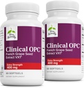 Terry Naturally Clinical OPC Extra Strength - Cardiovascular Health & Focus Support - Integratore con Estratto di semi di Uva - Integratore di Supporto Immune - 60 Softgels (Pack of 2)