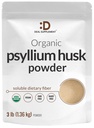 Psyllium Husk Powder, 3lbs (48oz) – Unflavored Plant Based Soluble Dietary Fiber – Gut & Digestion Health – Grande per cuocere e cucinare – Keto Friendly, Gluten Free, Non OGM