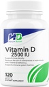 Vitamina D 2500IU | 120 capsule | Sanità Bloom |Vitamine e minerali capsule