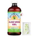 Lily of The Desert Aloe Vera Gel - Fillet interno filtrato Aloe Vera Drink, Thicker Consistency,Enzimi digestivi per la salute del fegato, Rilievo di Stomach, Benessere Glowing Skin 16 Fl Oz Gelly Sachet Incluso.