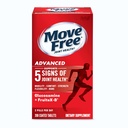 Move Free Advanced Glucosamine Chondroitin + Calcium Fructoborate Joint Support Supplement, Supports Mobility Comfort Strength Flessibilità & Bone - 200 Compresse (100 porzioni)*