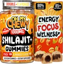 Pure Himalayan Shilajit Gummies - High Potency Gold Grade Resina - Energy Boost and Immune Support for Men and Women with Ashwagandha and Shatavari - 60 Gummy - Peach & Mango