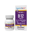 Sorgente superiore No Shot Vitamina B-12 Cyanocobalamin 1000 mcg, B-6, Acido Folico & Vitamina D-3 1000 IU - Supporta energia, cervello, cuore, & Bone Salute - 100 compresse dissolving sublinguali