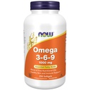 NOW Foods Supplements, Omega 3-6-9 1000 mg con una miscela di semi di lino, Primrose serale, Canola, Currant nero e olio di semi di zucca, 250 Softgels