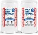 Yerba Prima Daily Fiber Formula - 20 oz Polvere (Pack of 2) - Unflavored, Concentrated Blend of Soluble/Insoluble, Psyllium Seed Husks, Acacia Gum, Apple Fiber Supplement - Regolarità Colon Cleanser