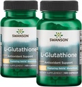 Swanson Aminoacido L-Glutathione 100 Milligrammi 200 capsule 2 bottiglie