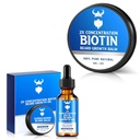 Olio di crescita del cuscinetto con 2X Biotina di concentrazione per gli uomini e la biotina del cuscinetto Balm per gli uomini e il condizionamento della cera del cuscinetto, idrati & la crescita dei capelli facciali