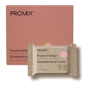 ProMix Nutrition Whey Protein Isolate Puff Bar, Basso Carb Snack sano con Uova Bianchi - Grass Fed,Gluten Free, Low Sugar, Soy Free (Strawberries & Cream) - 12 Bar