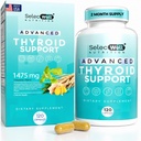 Supporto tiroideo avanzato, alimentazione di 2 mesi – Supporta energia, messa a fuoco e equilibrio ormone – con iodio, selenio, Ashwagandha & L-tirosina (Vegetarian, Non-GMO)