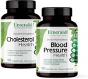 EMERALD LABS Salute del colesterolo (90 Caps) & Sanità della pressione sanguigna (90 Caps) - Supporto Cuore e sistema circolatorio - Supporti livelli di pressione sanguigna in una gamma normale - Gluten-Free - Alimentazione di 30 giorni