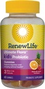 Renew Life Kids Probiotic Gummies, supplemento giornaliero Supporta la salute generale e la digestione ottimale, latticini e soia Free, 3 miliardi di CFU, 60 conte