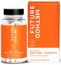 METODO DI FUTURE Prebiotici Synbiotici per uomini e donne - Probiotici e integratore prebiotico per digestione, immunità e regolarità (60ct)