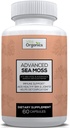 Advanced Sea Moss, moss mare formula avanzata, supplemento di moss premium mare, pillole di moss mare, supplemento di seamoss, Irish Sea Moss Capsule & Organic Bladderwrack & Burdock, & Black Pepper Extract, Seamoss