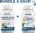 Labs naturali Bundle: Monolaurina Premium 600mg + Clean L-Lysine 600mg
