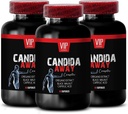 estratto di noce nero, processo standard complesso di flora intestinale - CANDIDA AWAY COMPLEX - estratto di foglia di aloe vera, acido caprilico, booster immunitario, capsule di olio di origano super resistenza organica - 3 Bot 180 Caps