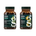 Gaia Herbs Ashwagandha Root - Realizzato con radice di Ashwagandha organico - 120 Vegan Liquid Phyto-Capsules & Thyroid Support - Support sano equilibrio metabolico e benessere generale - 120 Vegan Liquid Phyto