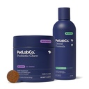 PetLab Co. – Denti del cane Pulizia & Gut Salute Bundle: Formula dentale del cane per il respiro fresco, denti sani &amp; gengive &amp; probiotici per la salute del fegato, allergie stagionali, la pelle e il lievito orecchio