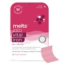 BENESSERE NUTRITION Mels Nano Iron | Ferro a base di piante, barbabietola, Swiss Chard, Pumpkin Seeds, Vitamina C e Folate per migliorare l'emoglobina, Oxygen Binding Capacity & Blood Building (30 strisce orali)