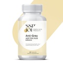 Supplemento di crescita dei capelli 250 mg - Supplemento anti-grigio per gli uomini e le donne con acido folico, B-Vitamins & Biotin - Supporta il cambiamento dei capelli grigi e promuove forte capelli sani