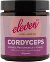 Eleven TLC - Cordyceps Mushroom Powder | 100% Organic | Performance atletica + Energy | US Grown | GMO Free | Non - Reactive Glass Container | 41g | 20 Serve