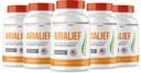 (5 PACK) Arialief Sciatica Nerve Support, Arialeaf Advanced Nerve Health, Arialeaf Prime Palm Sciatica, Aria Leaf Primepalm Aria Lief, Nerve Relief Supplement Sciatic Soothing (300 capsule )