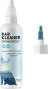 Dog & Cat Ear Cleaner – Soluzione otica delicata per cani e gatti – Pet Ear Wash per cera, Debris & Odor – Itch Relief, Formula non irritante – 4 oz