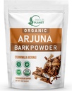 Polvere organica della corteccia di Arjuna | Terminalia Arjuna | Polvere di salute del cuore Ayurvedic | USDA certificata da Proud Planet (16 oncia)