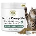 Wholistic Pet Organics Feline Complete - 8 Oz - Multivitamin & Probiotic Powder for Cat - Natural Cat Food & Digestive Support