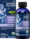 Bliss Organic Kids Cough Syrup & Mucus Relief per il tempo di notte, Agave & Honey, Ivy Leaf, Zinc, Vitamina C, +Herbal Nighttime Blend, 4 Fl z