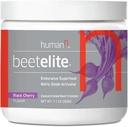 Humann BeetElite Pre Workout Polvere per gli uomini e le donne - Ultra High Purity Beet Root Powder for Energy & Stamina - Caffeine Free, Creatine Free, Vegan Nitric Oxide Supplement - Black Cherry, 7.1 oz