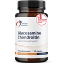 Design per la salute Glucosamina Chondroitin - Glucosamine Sulfate + Chondroitin Sulfate Supplemento - Supporta la funzione congiunta sana (120 capsule)
