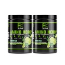 FXSUPPS Amino Hero Sour Ice Flavor (50 Serve) | Post-Workout Recovery Drink for Men and Women | Energy Powder Mix with BCAA, EAA, and Electrolytes | Promuove la resistenza e i muscoli sani - 2 Pack