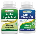 Migliori naturali alfa acido lipoico 600 mg & vitamina K2 (MK7) con D3