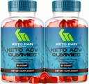(2 Pack) Keto Rain Gummies - Keto Rain Advanced ACV Gummys, Keto Rain ACV Gummy 1050MG - Tutti Natural Keto Rain Aceto di Mela Cidro, KetoRain ACV Gummys, 120 Gummies per 2 Mesi