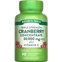 Pillole di concentrazione di mirtilli naturali 30.000mg | Plus Vitamina C | Capsule di supporto a tripla resistenza | Non-GMO & Gluten Supplemento gratuito