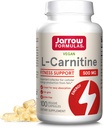 Jarrow Formulas L-Carnitine 500 mg - 100 Veggie Licaps - Cofattore importante per la produzione di energia (ATP) da grassi - Vegan - Fino a 100 Serve