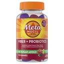 Metamucil Fiber Gummies per adulti con probiotici per Bloating Relief, No Sugar Aggiunto Strawberry Kiwi BlackBerry Flavors, 5g Prebiotic Plant Based Fiber Supplement Blend, 90 Conte